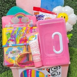 Girls JUMBO Birthday Pink  Gift Basket ( FREE Delivery Available) 🛻🔥