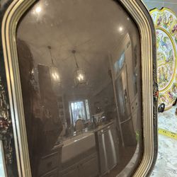 Antique Frame With Curved Glass 