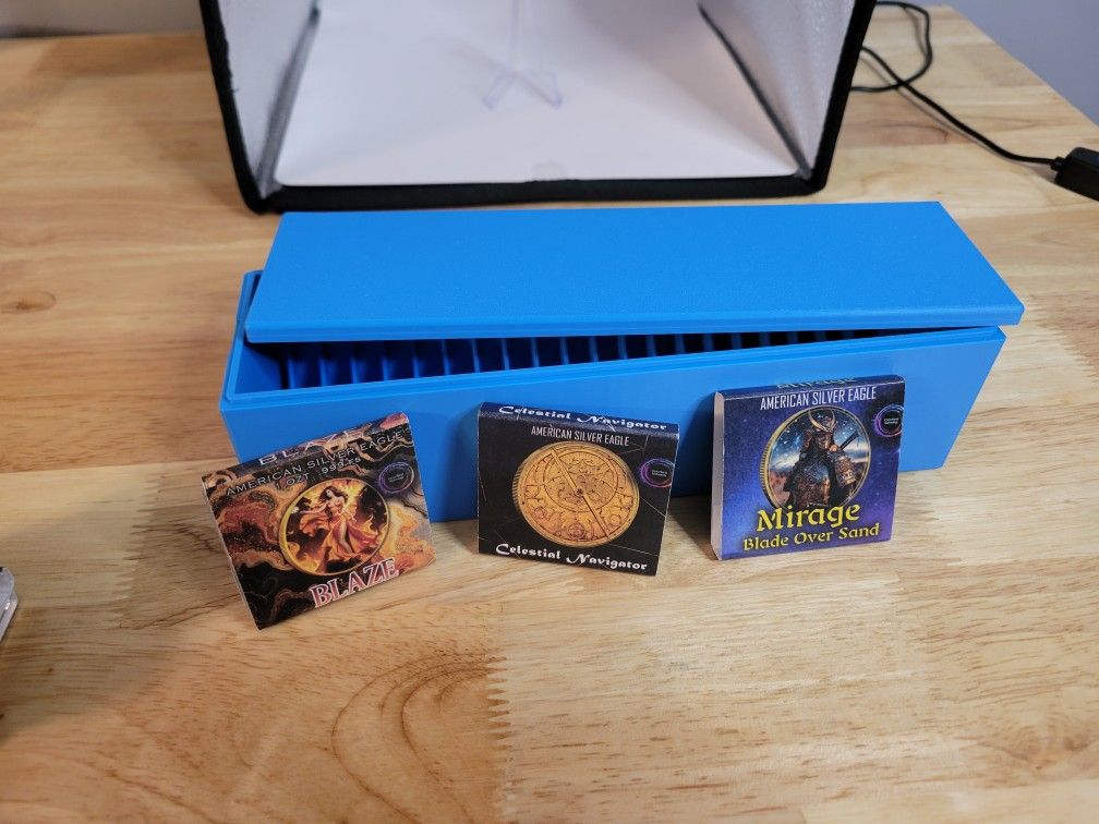 1oz Quadrum (Square) Capsulized Coin Storage Box (Holds 20)