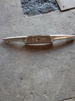 Vintage Chevrolet Chrome Bowtie Emblem Badge