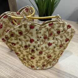Silk Embroidery Work Indian Ethnic Purse