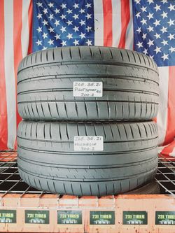 2 Used Matching Tires Size: 265/35ZR21 (101Y) XL Premium Touch Michelin Pilot Sport 4S  Max Performance Summer Tire 265 35 21 TESLA BMW MERCEDES BENZ