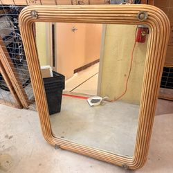 Mirror In Rattan Frame