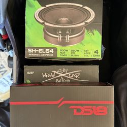 Sky High Car Audio Speakers & DS18 Bullet Tweeters