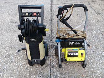 Two power washers