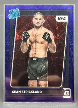 2022 UFC Panini Donruss Optic Sean Strickland Purple Velocity /59 Card
