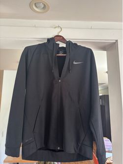 Nike Dry Fit black full zipper like new Size L
