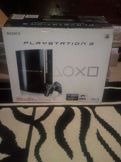 Play station 3 with box