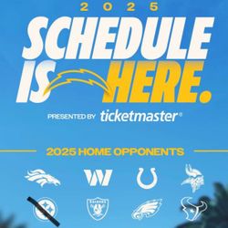 Chargers Season Tickets Two Tickets to each Home Game