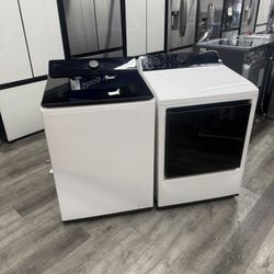 🔥LG 5.5 CUBIC FT EXTRA LARGE CAPACITY TOP LOAD WASHER AND ELECTRIC DRYER PAIR🔥