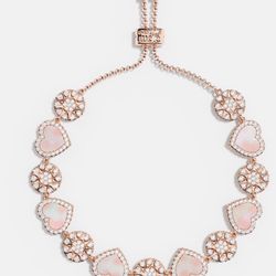 NEW APM MONACO PINK HEART BRACELET