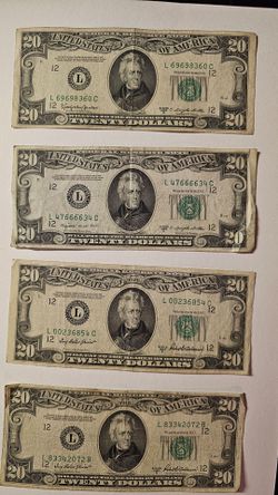 1950 $20 bills errors