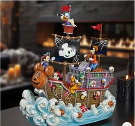 Disney Animated Halloween Pirate Ship w/ Lights & Music