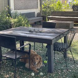 Outdoor Wooden Dining Table