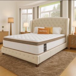King 14” Mattress Hybrid Luxury Memory Foam Medium Firm Pocket Spring 