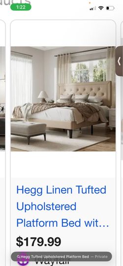 Hegg Tufted Upholstered Platform Bed