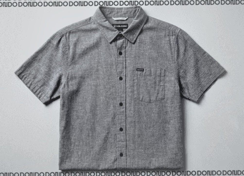 🔥🔥 Volcom Short Sleeve Oxford Shirt - Size XL - LIKE NEW!