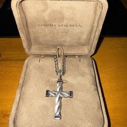 DAVID YURMAN HELIOS CROSS BLACK DIAMONDS