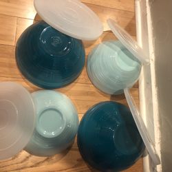 8 Piece Melanine Covered Bowl Set