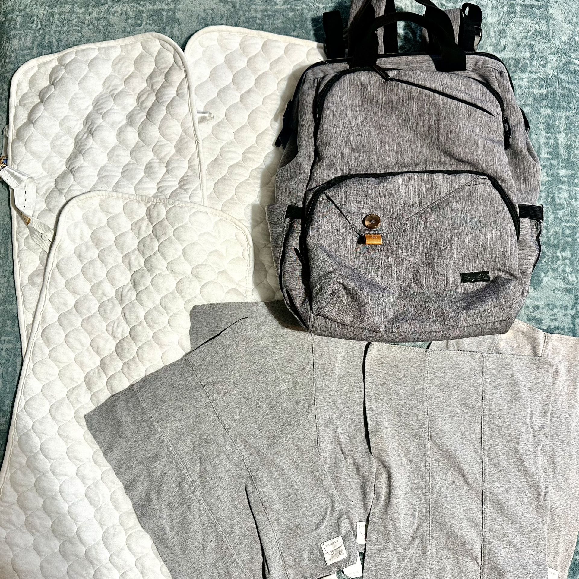 BEST Diaper Bag! Hap Tim Diaper Bag / Blue Snail / Burt’s Bees Bundle