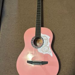 Rogue Starter Acoustic Guitar Pink