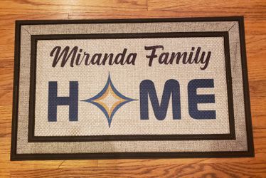 LA Galaxy CUSTOM NAME Door Mat Los Angeles Galaxy