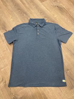 Vuori Men's Short Sleeve Polo Shirt Size M Polyester Blend