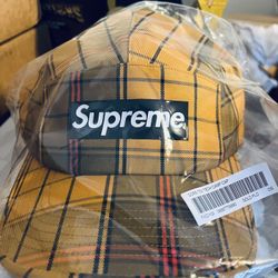 Supreme Gore-Tex  Tech  Camp Cap Gold Plaid