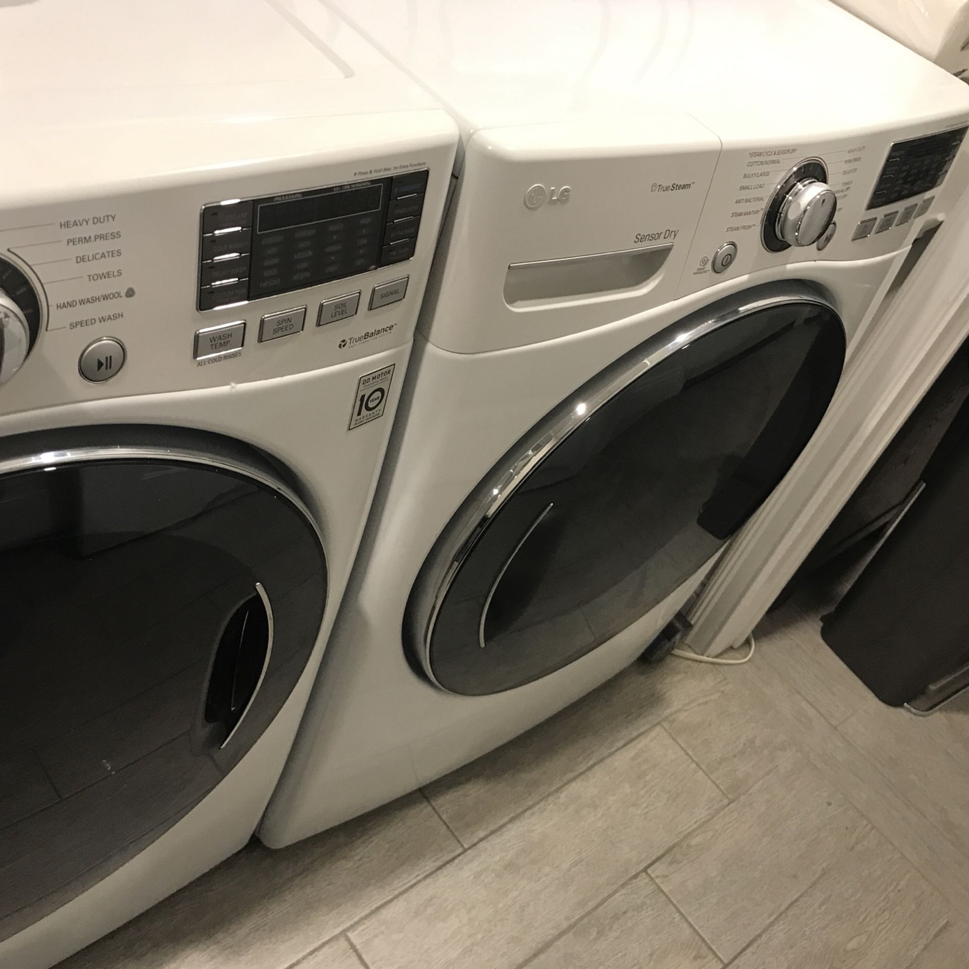 LG washer and dryer from the sellers for your mother for me