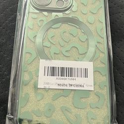 iPhone 15 Pro Max Case Magnetic, Soft Cute Luxury Leopard Cheetah Pattern Plating Glitter Bling Phone Case Compatible with MagSafe Clear Shockproof Ba