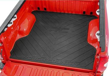 Rough Country Rubber Bed Mat For 2019-2022 Ram Truck 1500 | 6'4" FT Bed - RCM679 , Black