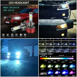 Led headlight bulbs kit luces- w fan - hid conversion kits- chevy Tahoe Silverado subaru wrx yukon gmc ford nissa. Titan