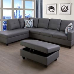New Sectional And Ottoman 