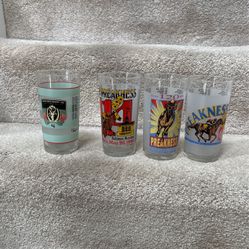 Preakness Glasses 1989, 1995, 1996 and Kentucky Derby Glass 2004 