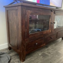 brown tv stand /media center/ entertainment center 