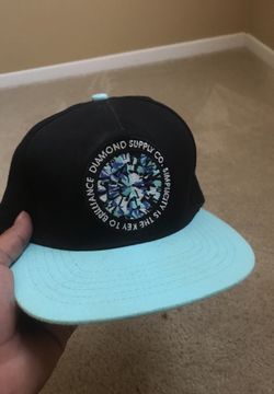 Diamond SnapBack hat blue and black