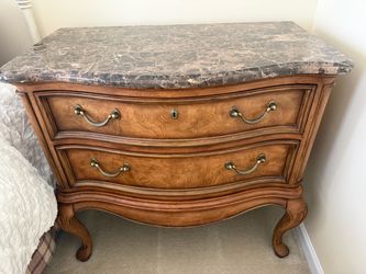 Thomasville "Villa Soleil Collection" Marble Top Night Chest/Nightstand set of two