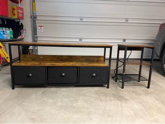 TV stand and nightstand