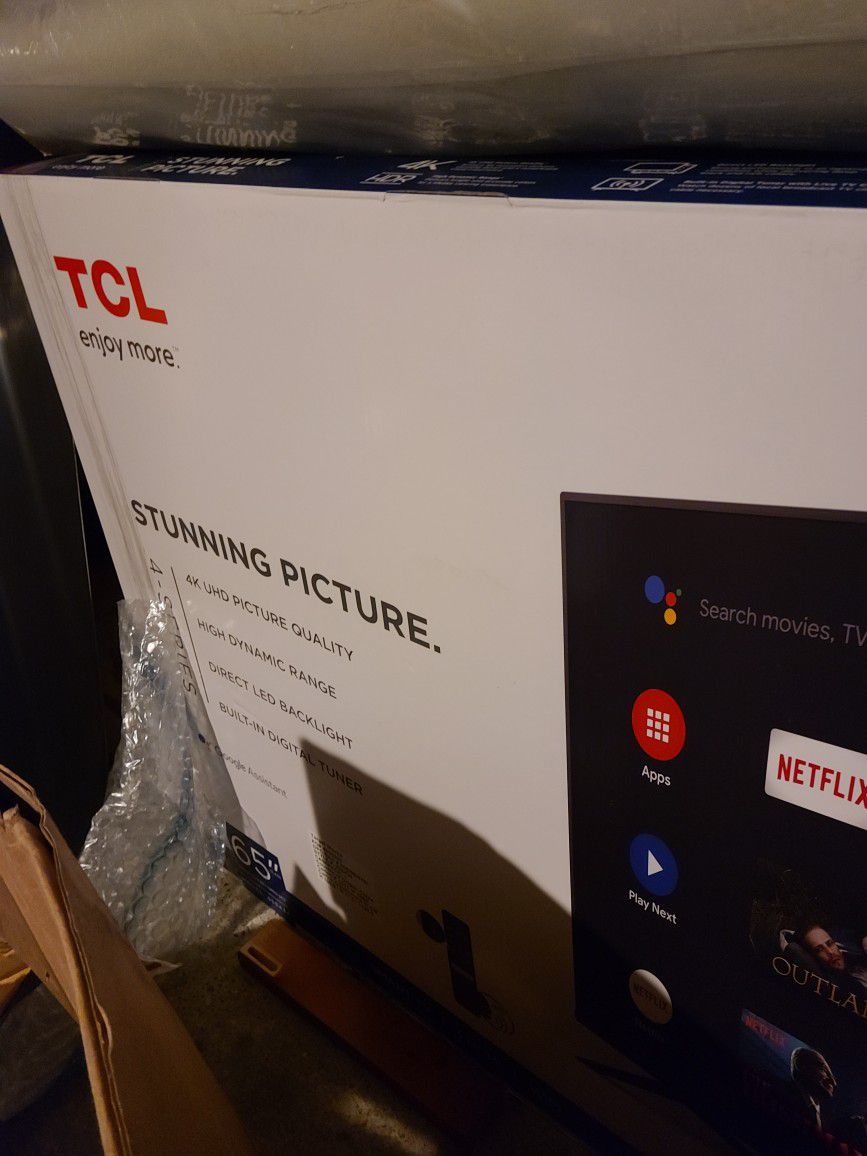 65" TCL TV UNOPENED NEVER USED