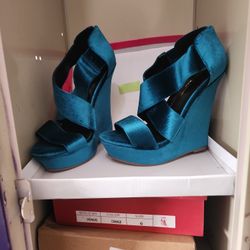 Teal Blue Heel