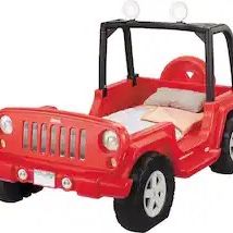 Little Tikes - Red Jeep Wrangler Convertible Bed