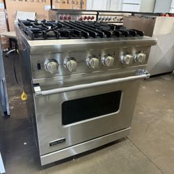 Viking 30” Stainless Steel Gas Range Stove 