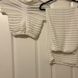 Two Piece All White 
