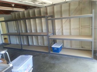 Garage Storage Rack Shelving 72 in W x 24 in D Boltless Shelves Stronger Than Homedepot Lowes Costco And Ivar Systems Delivery Available