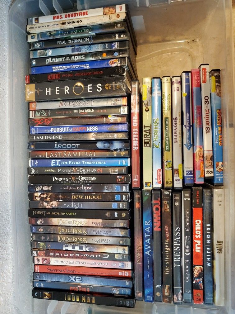 Bundle of 51 DVDs
