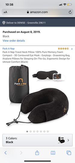 Travel neck pillow