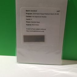 Kendrick Nunn NBA Hoops Premium Stock Hot Signature Rookie card 