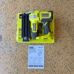 RYOBI ONE+ HP 18V 18-Gauge Brushless Cordless AirStrike Brad Nailer (Tool Only)