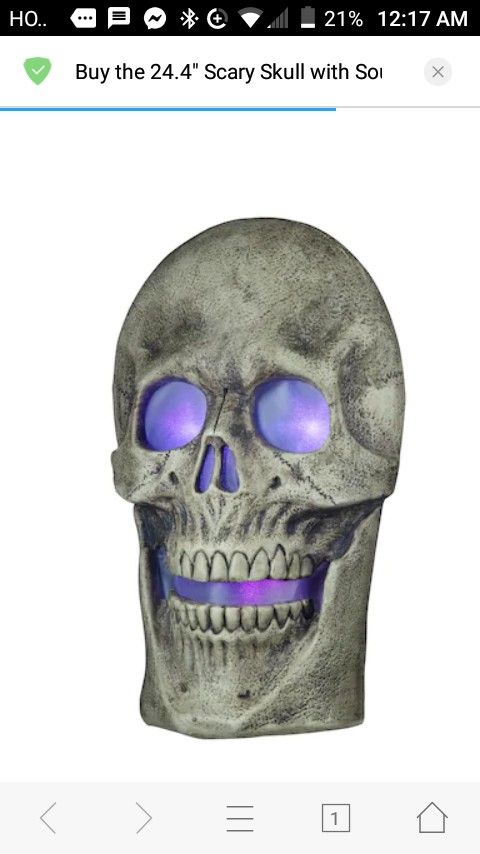 Halloween skull deco(2ft.4in)