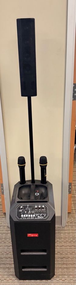 Odyssey Portable PA Speaker System with Microphones